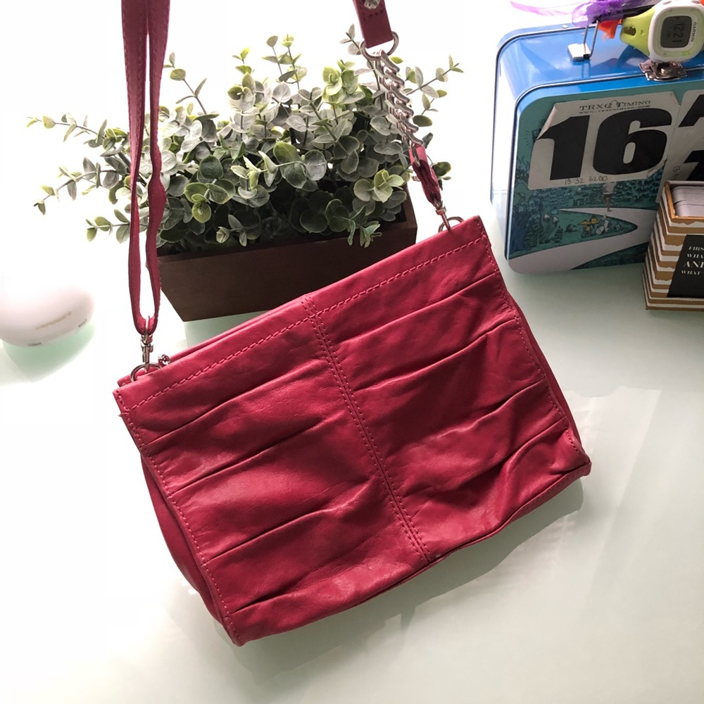 THE SAK LEATHER Pink Shoulder Purse!
